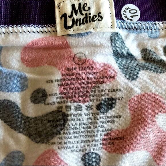 ME UNDIES - BRAND NEW - L Sz Small - 3-Pack Cheeky Brief Undies/Super Soft! - Picture 10 of 12
